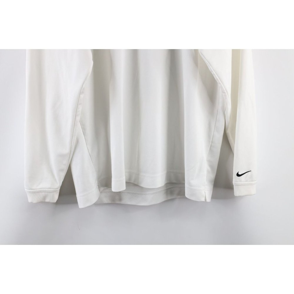 Nike Golf Mens Medium Travis Scott Mini Swoosh Mock Neck Long Sleeve Shirt White - Picture 3 of 8